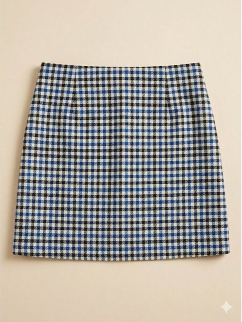 Zara NWT High-Waisted Houndstooth Plaid Mini Skirt